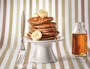 Bananarama Pancakes mit Ahornsirup