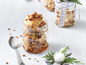 Ahorn-Pecannussdessert aus Kuchenteig