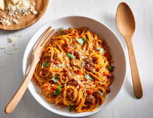 One-Pot-Spaghetti mit Ahorn-Hacksauce