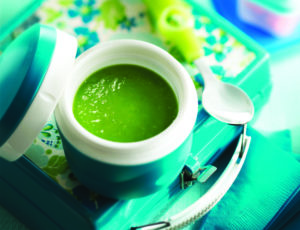 Schnelle grüne Erbsensuppe
