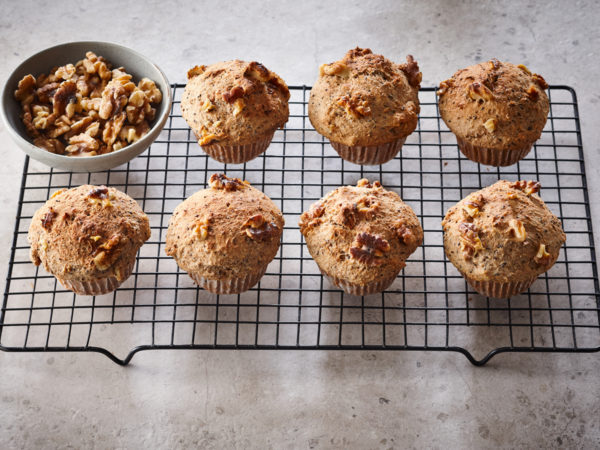 Vegane Ahorn-Nuss-Muffins