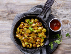 Ofen-Rosenkohl mit Ahornsirup