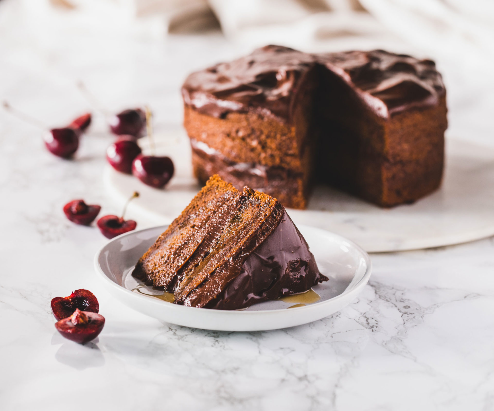 Veganer Schokoladenkuchen | Ahornsirup aus Kanada