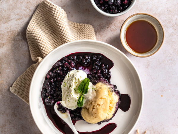 Kanadisches Blaubeerdessert mit Ahornsirup_1