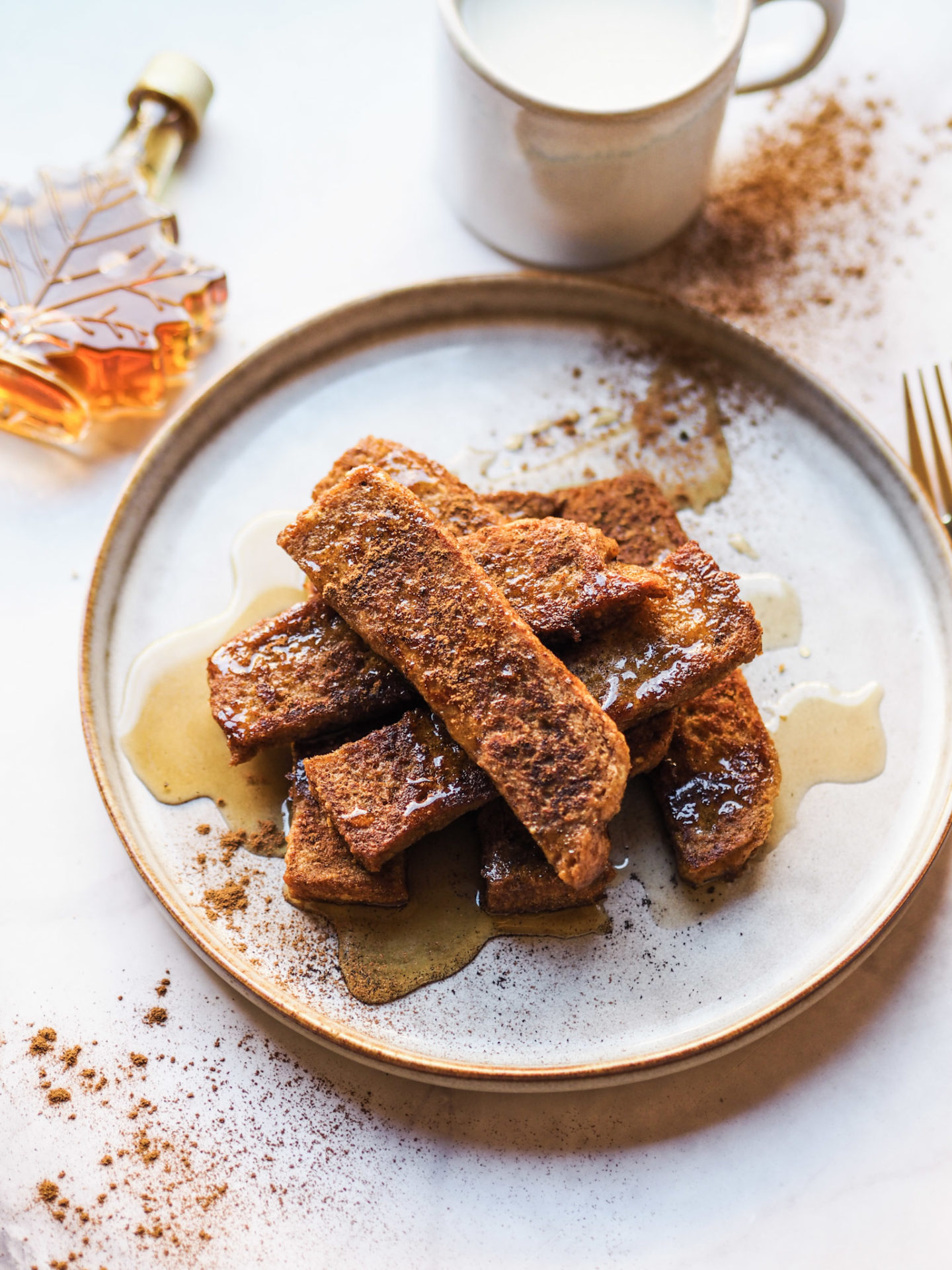 Vegane „French Toast Sticks“ mit Ahornsirup | Ahornsirup aus Kanada