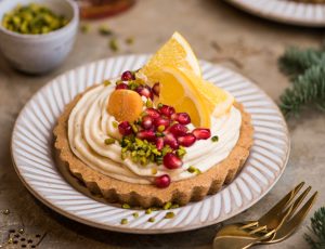 Haselnuss-Törtchen mit Ahorn-Orangencreme