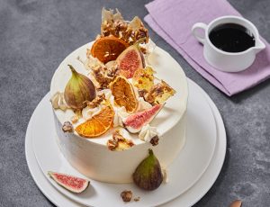 Nuss-Orangen-Torte mit Ahorn-Buttercreme