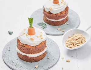 Vegane Möhrentörtchen mit Ahorncreme