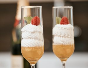 Ahorn-Champagner-Dessert