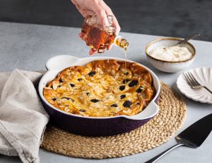 Ahorn-Brombeer-Clafoutis
