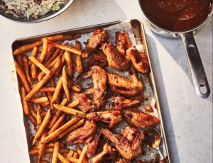 Hähnchenflügel mit Ahornsirup