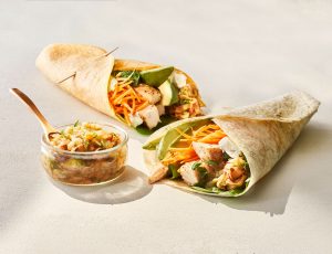 Ahorn-Hähnchen-Tortilla-Wrap