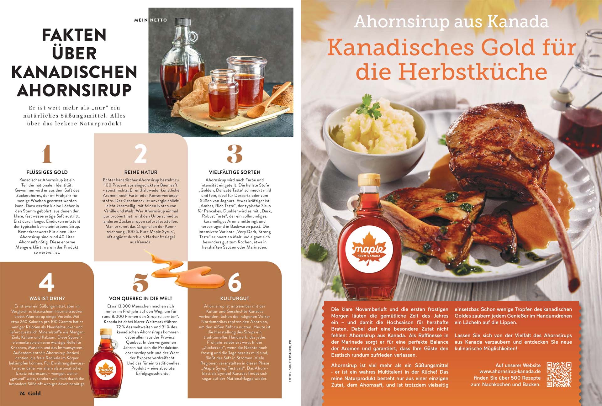 Advertorial in "Gold - meine Zeit" vom 29. Oktober