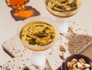 Rezeptbild/Serviervorschlag für Ahorn-Pistazien-Eiscafé-Slush
